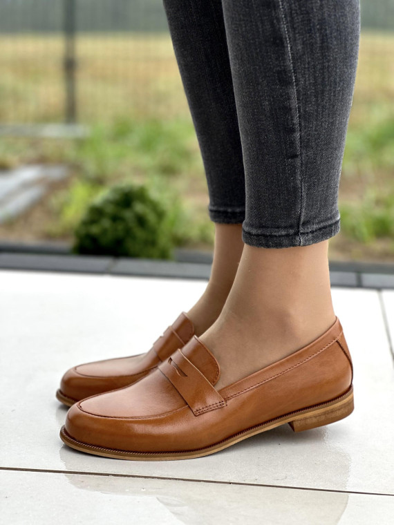 Ponadczasowe mokasyny OLEKSY ze skóry Polskiej produkcji