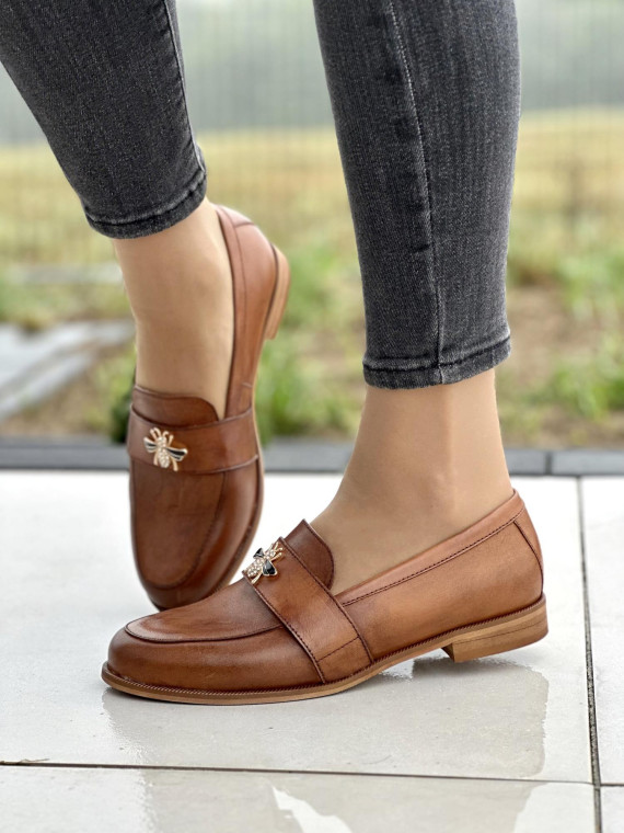 Eleganckie mokasyny OLEKSY ze skóry Polskiej produkcji