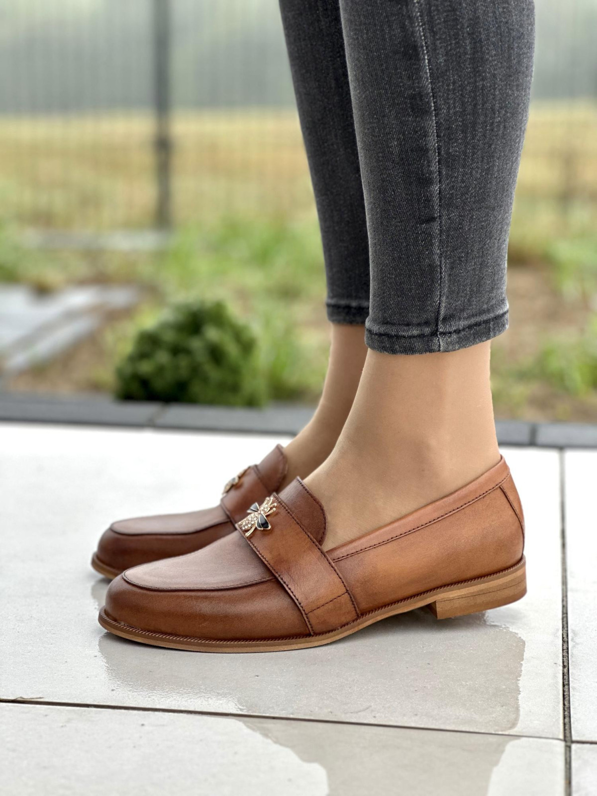 Eleganckie mokasyny OLEKSY ze skóry Polskiej produkcji