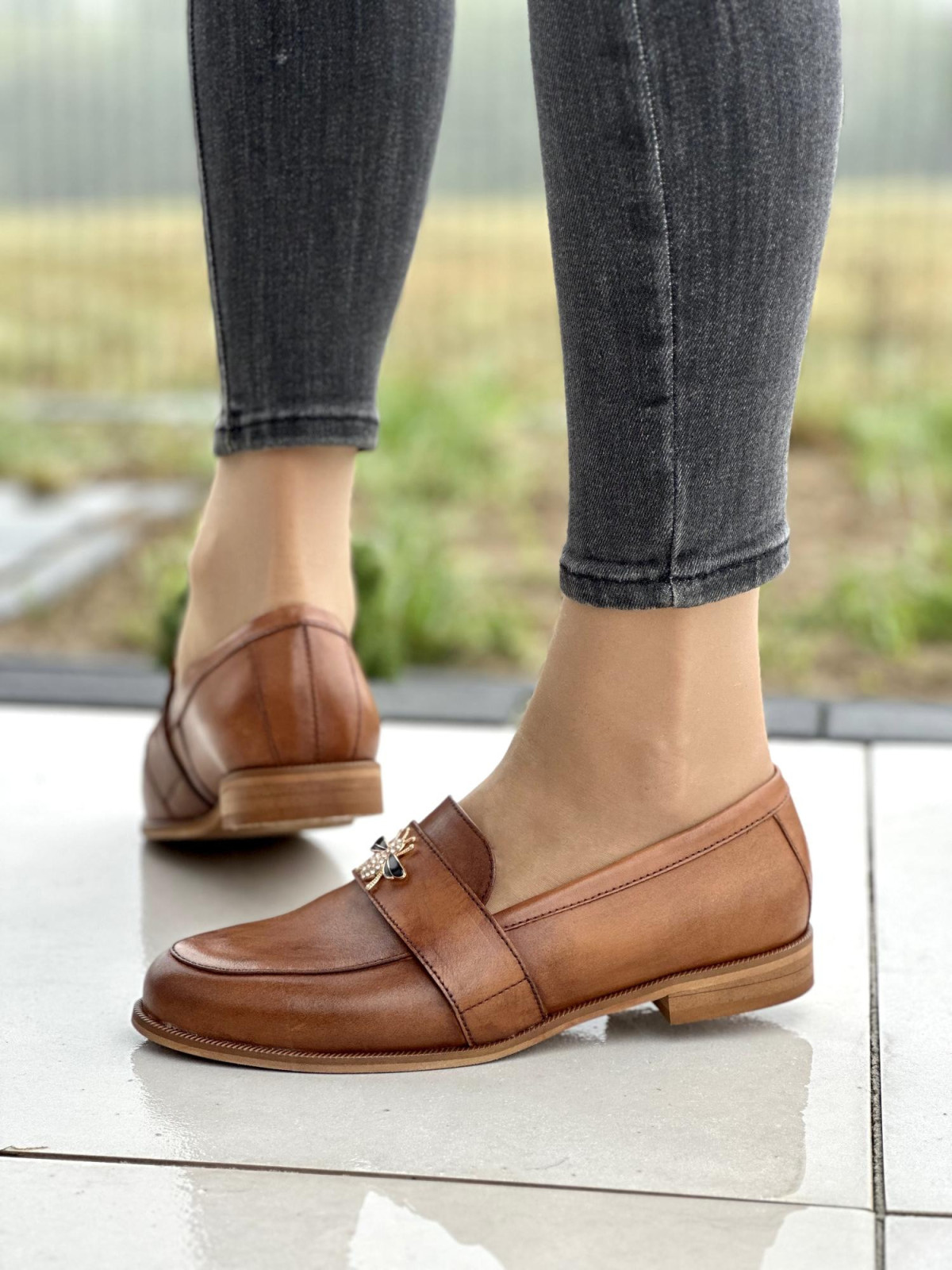 Eleganckie mokasyny OLEKSY ze skóry Polskiej produkcji