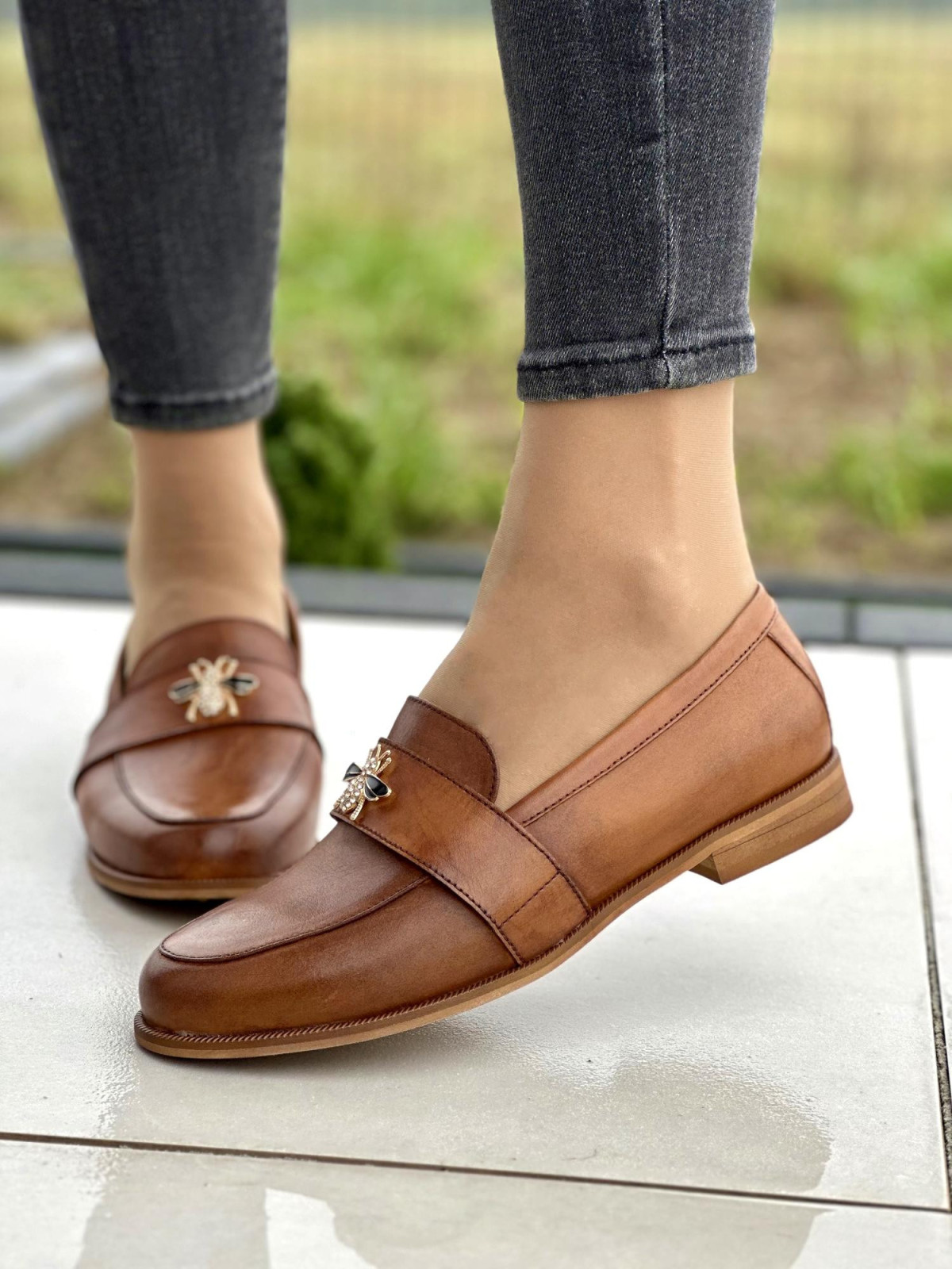 Eleganckie mokasyny OLEKSY ze skóry Polskiej produkcji