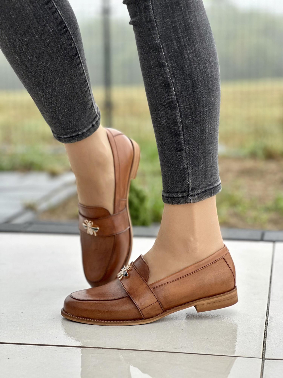 Eleganckie mokasyny OLEKSY ze skóry Polskiej produkcji