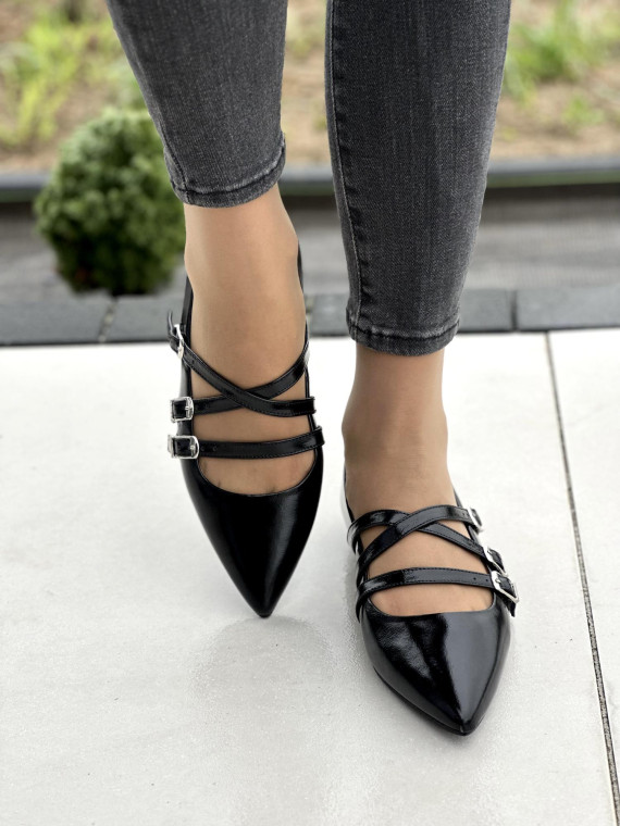 Baleriny skórzane OLEKSY Polskiej produkcji