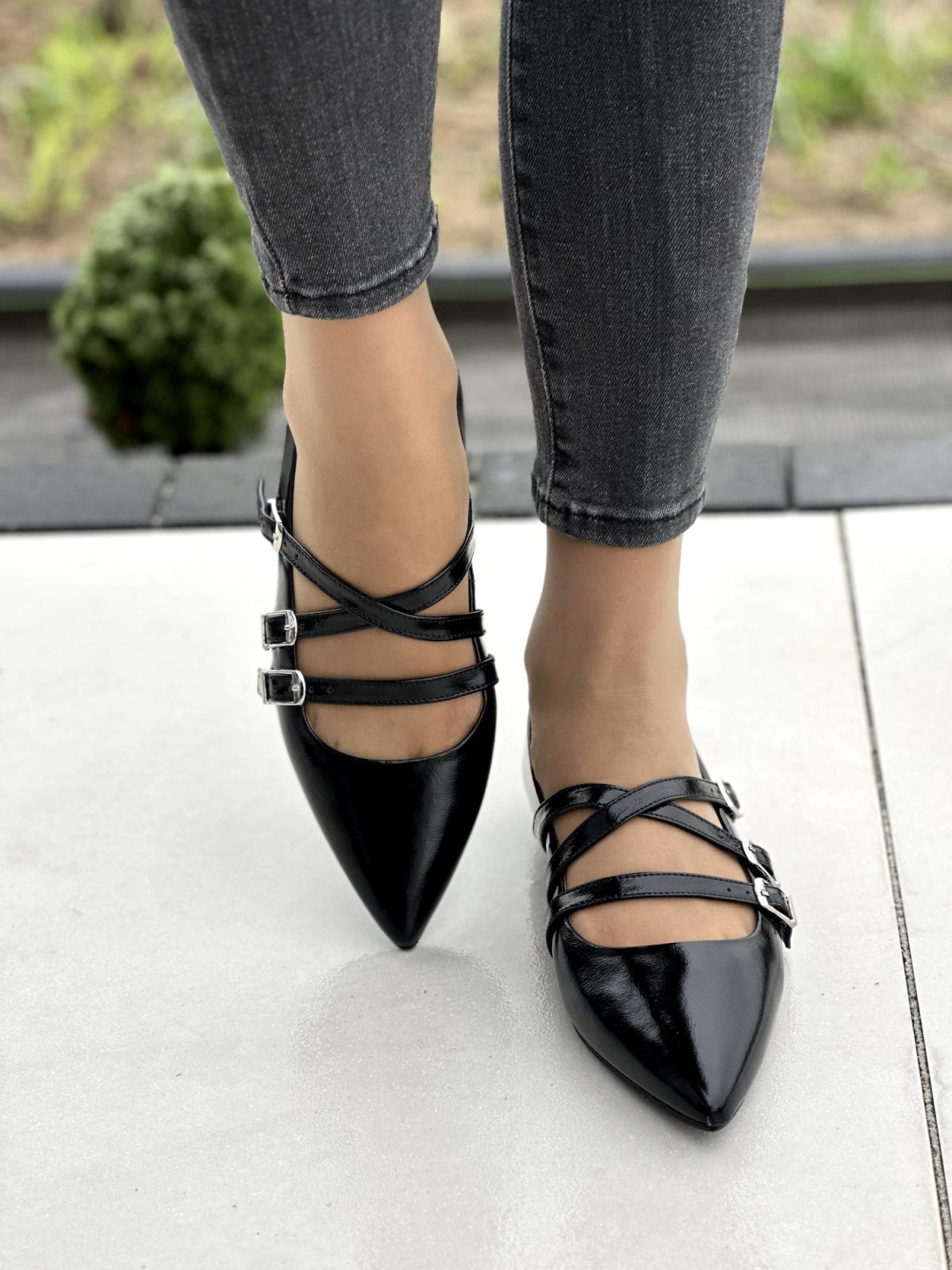 Baleriny skórzane OLEKSY Polskiej produkcji