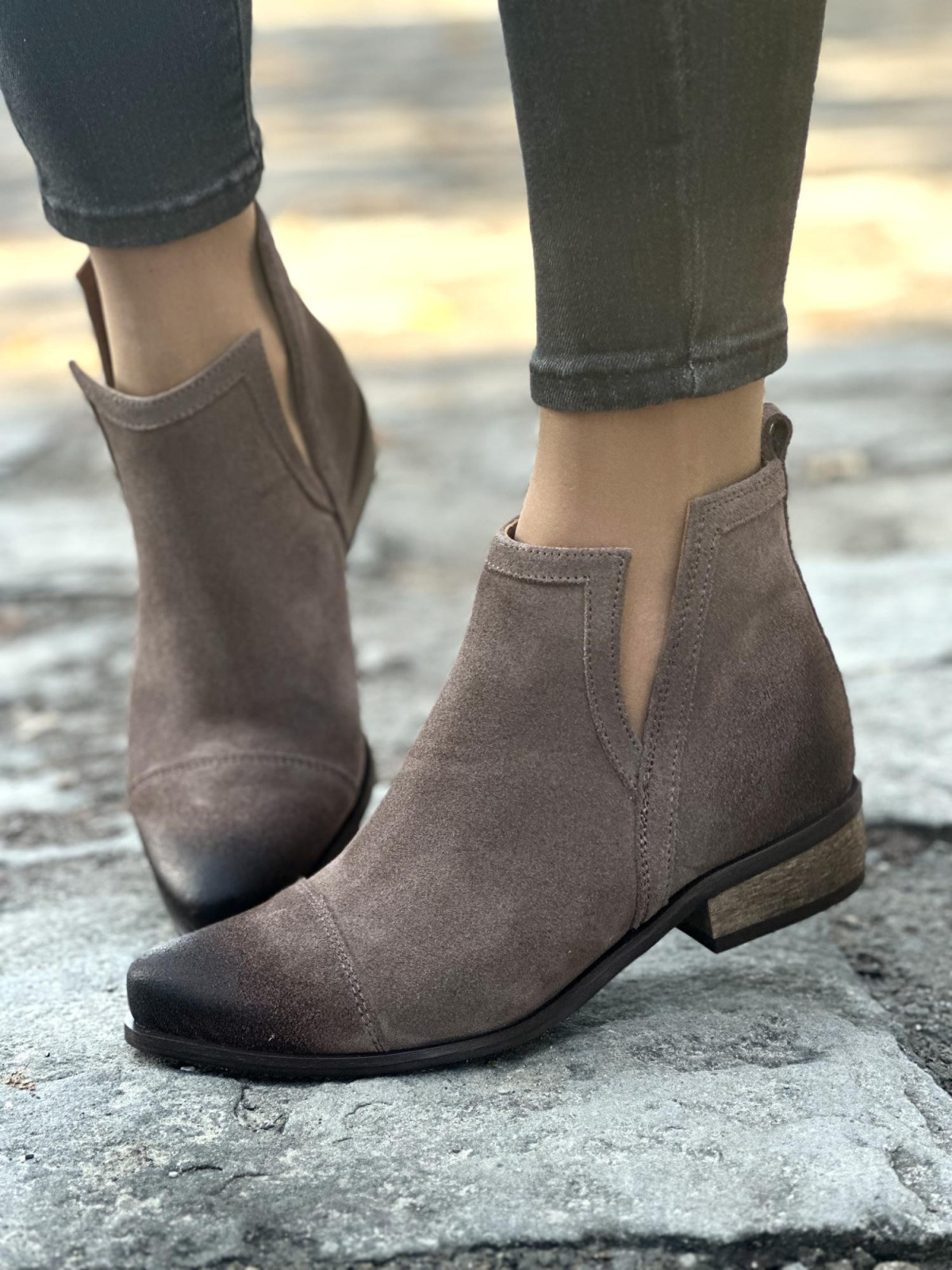 Eleganckie botki skórzane OLEKSY, Polskiej produkcji