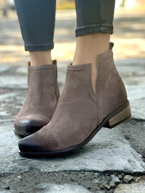 Eleganckie botki skórzane OLEKSY, Polskiej produkcji