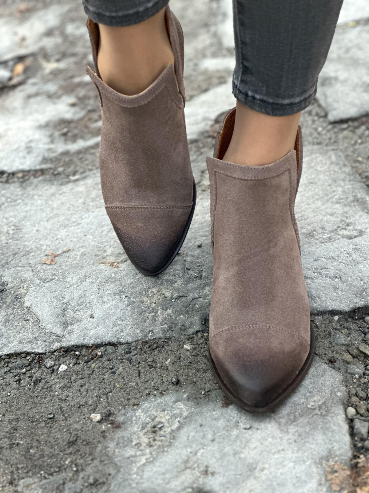 Eleganckie botki skórzane OLEKSY, Polskiej produkcji