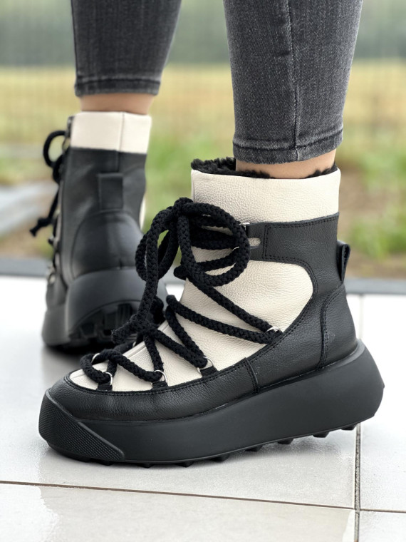 Śnigowce ze skóry OLEKSY Polskiej produkcji