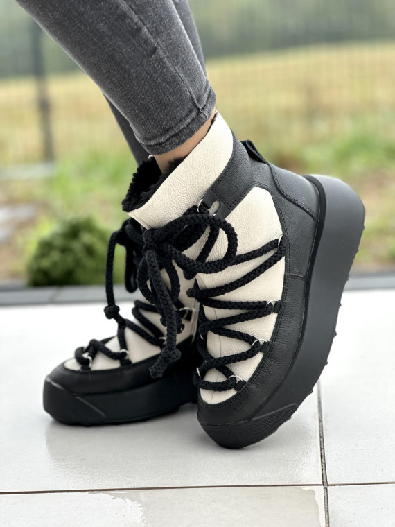 Śnigowce ze skóry OLEKSY Polskiej produkcji