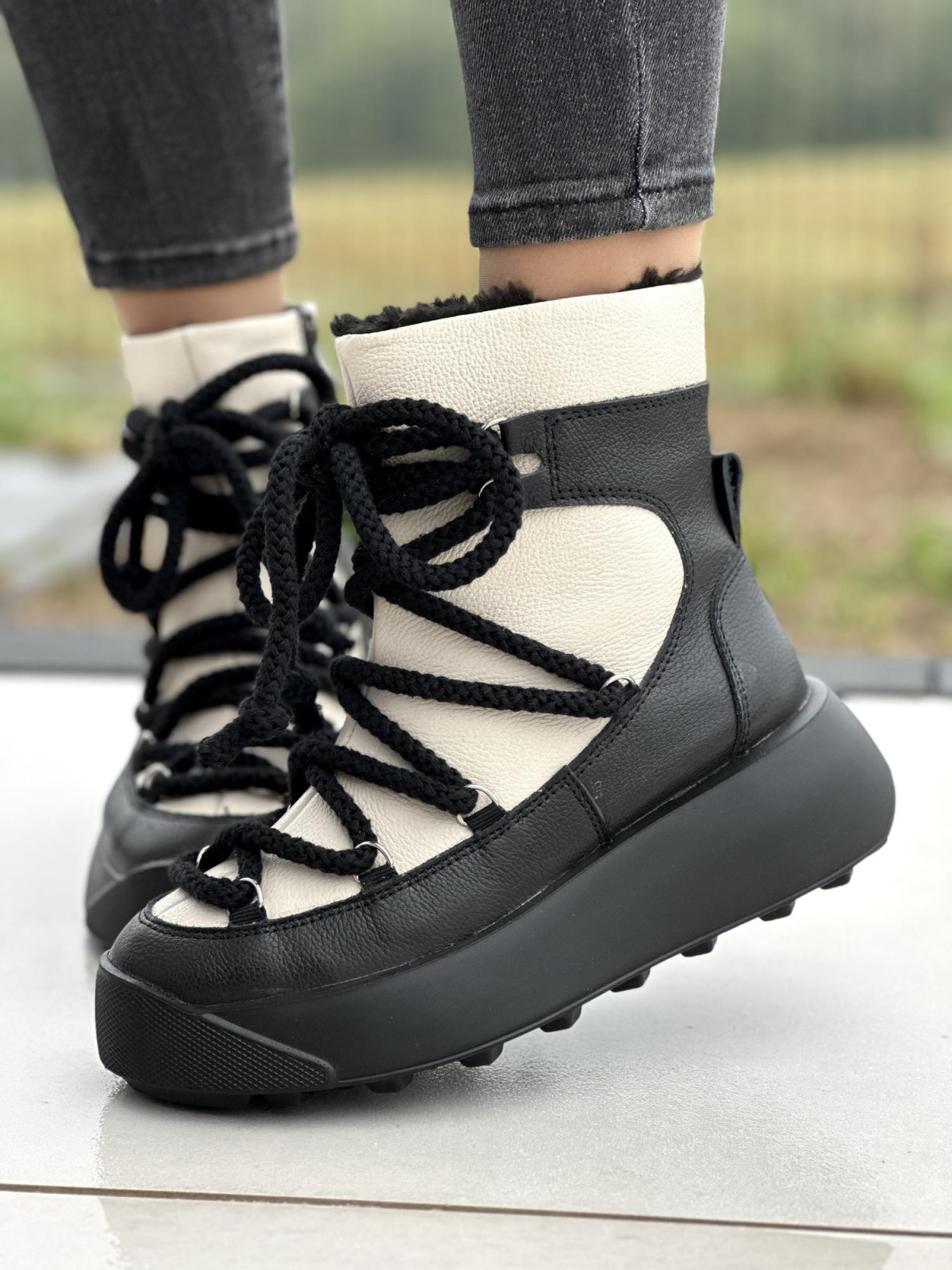 Śnigowce ze skóry OLEKSY Polskiej produkcji