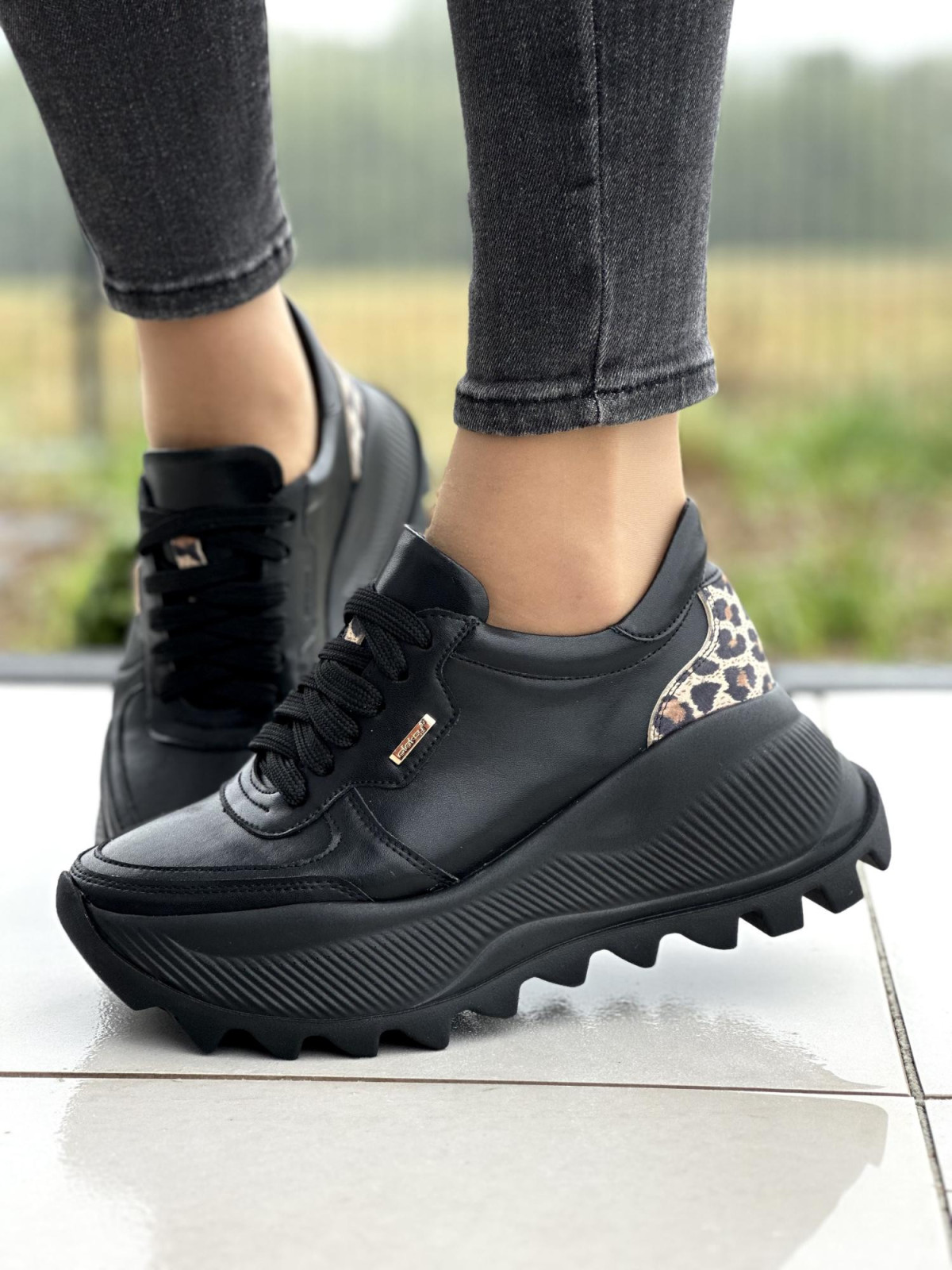 Sneakersy OLEKSY ze skóry Polskiej produkcji