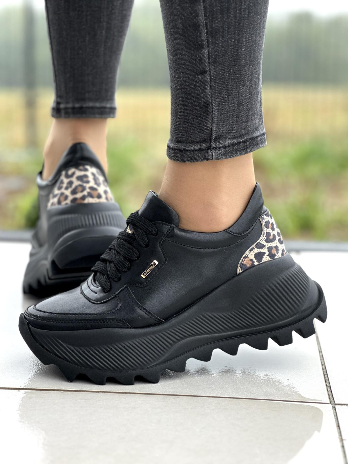 Sneakersy OLEKSY ze skóry Polskiej produkcji