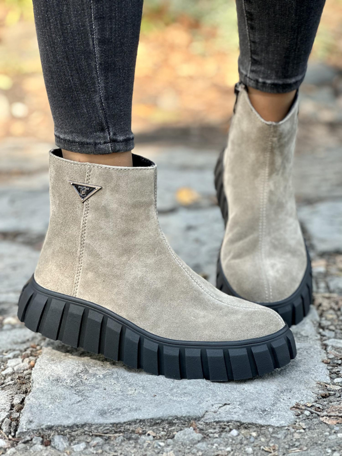 Botki ze skóry naturalnej