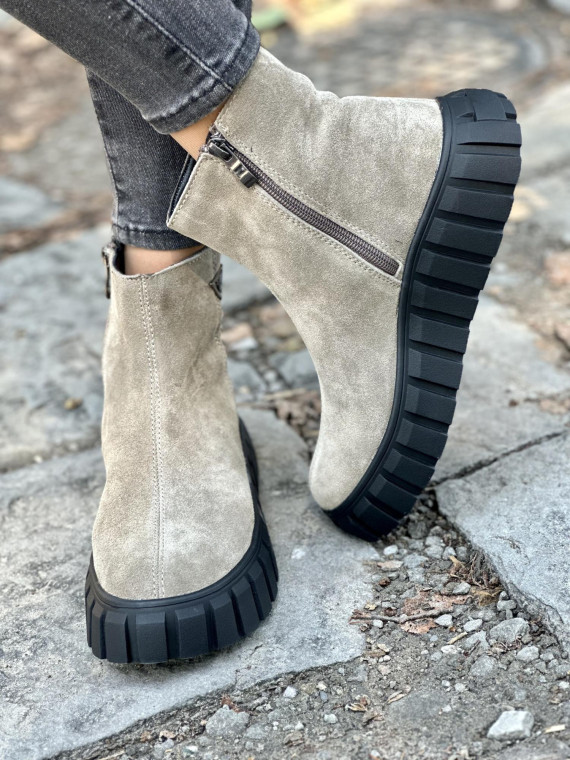 Botki ze skóry naturalnej