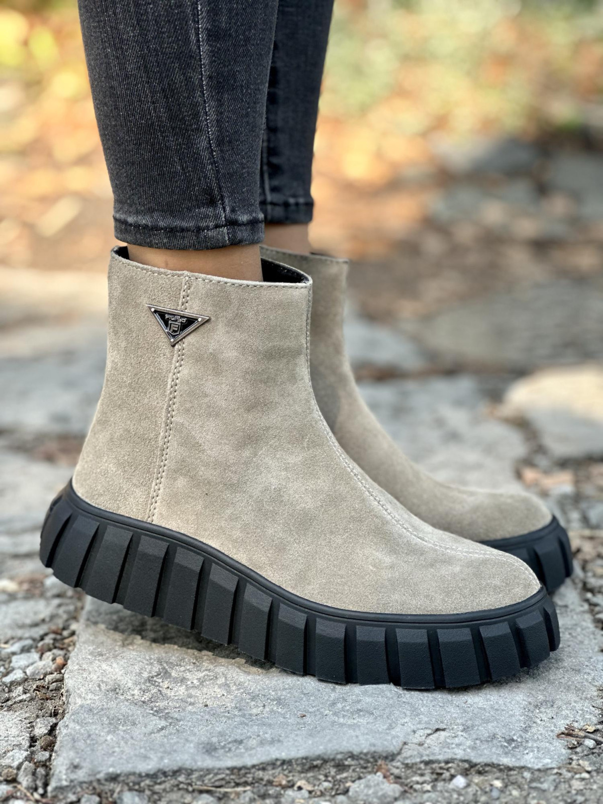 Botki ze skóry naturalnej