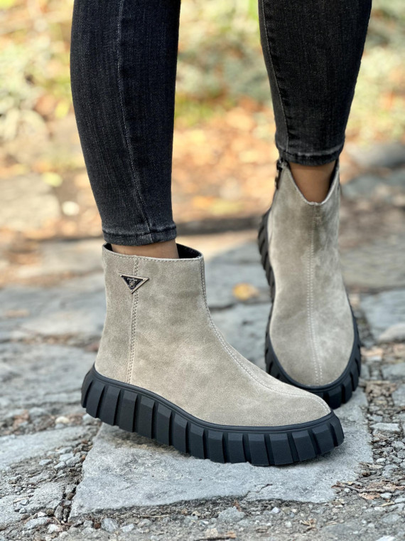 Botki ze skóry naturalnej