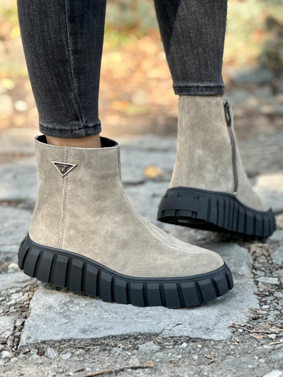 Botki ze skóry naturalnej