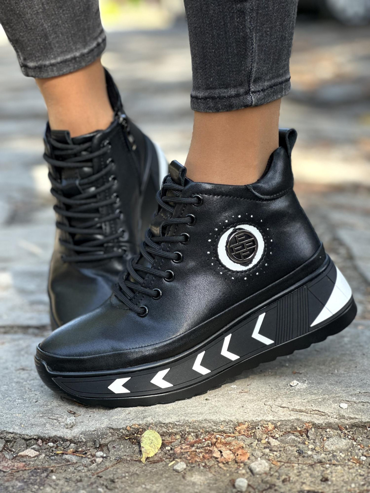 Stylowe botki ze skóry naturalnej