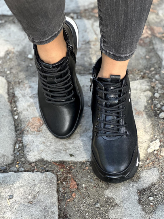 Stylowe botki ze skóry naturalnej