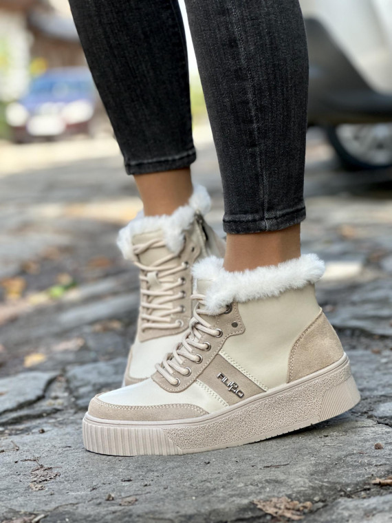 Sneakersy wykonane ze skóry naturalnej