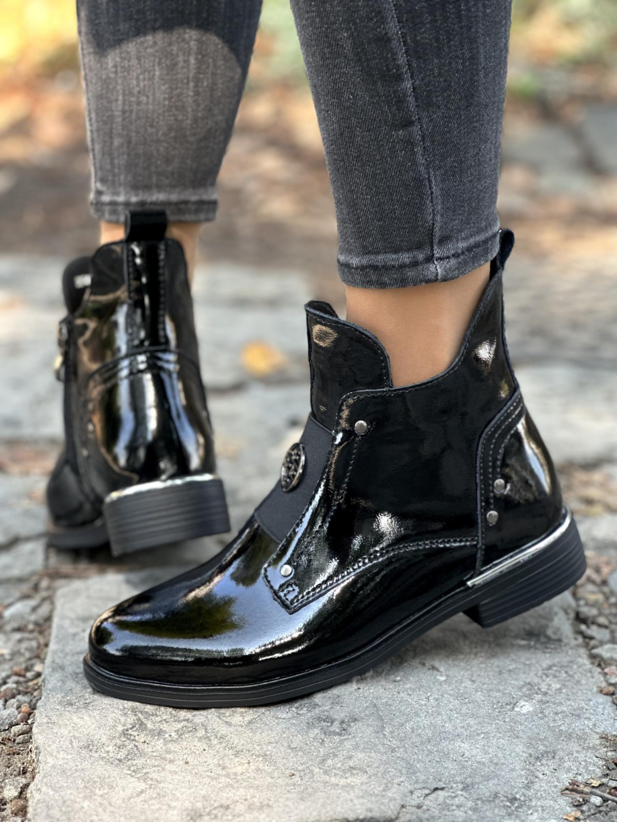 Botki ze skóry naturalnej