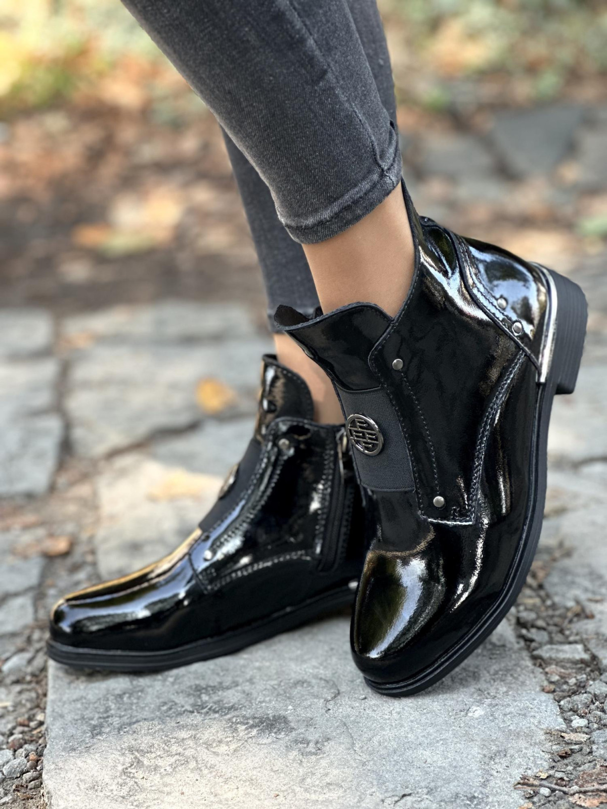 Botki ze skóry naturalnej