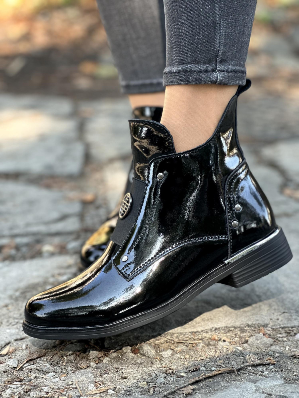 Botki ze skóry naturalnej