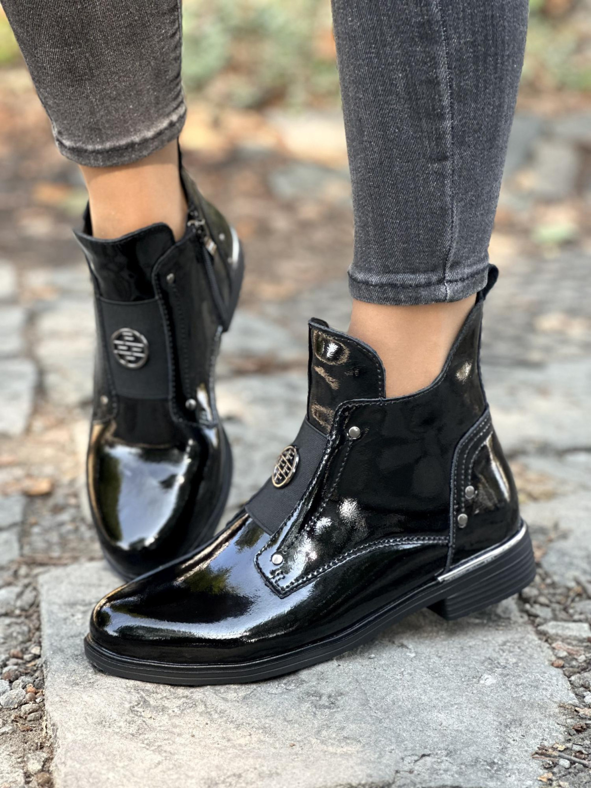 Botki ze skóry naturalnej