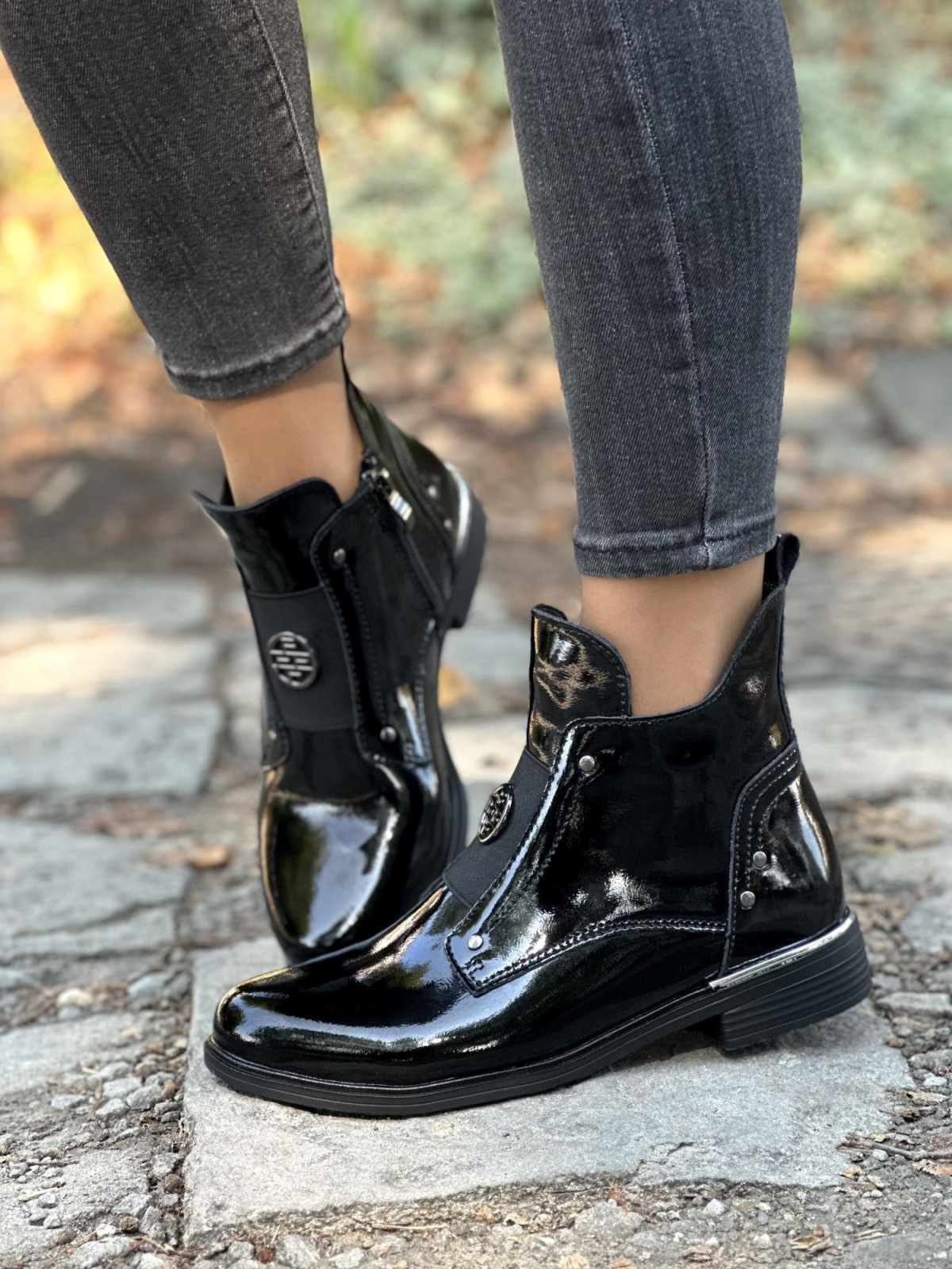 Botki ze skóry naturalnej