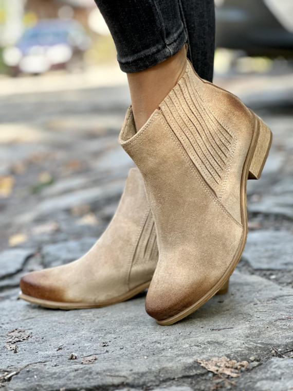 Stylowe kowbojki OLEKSY ze skóry Polskiej produkcji