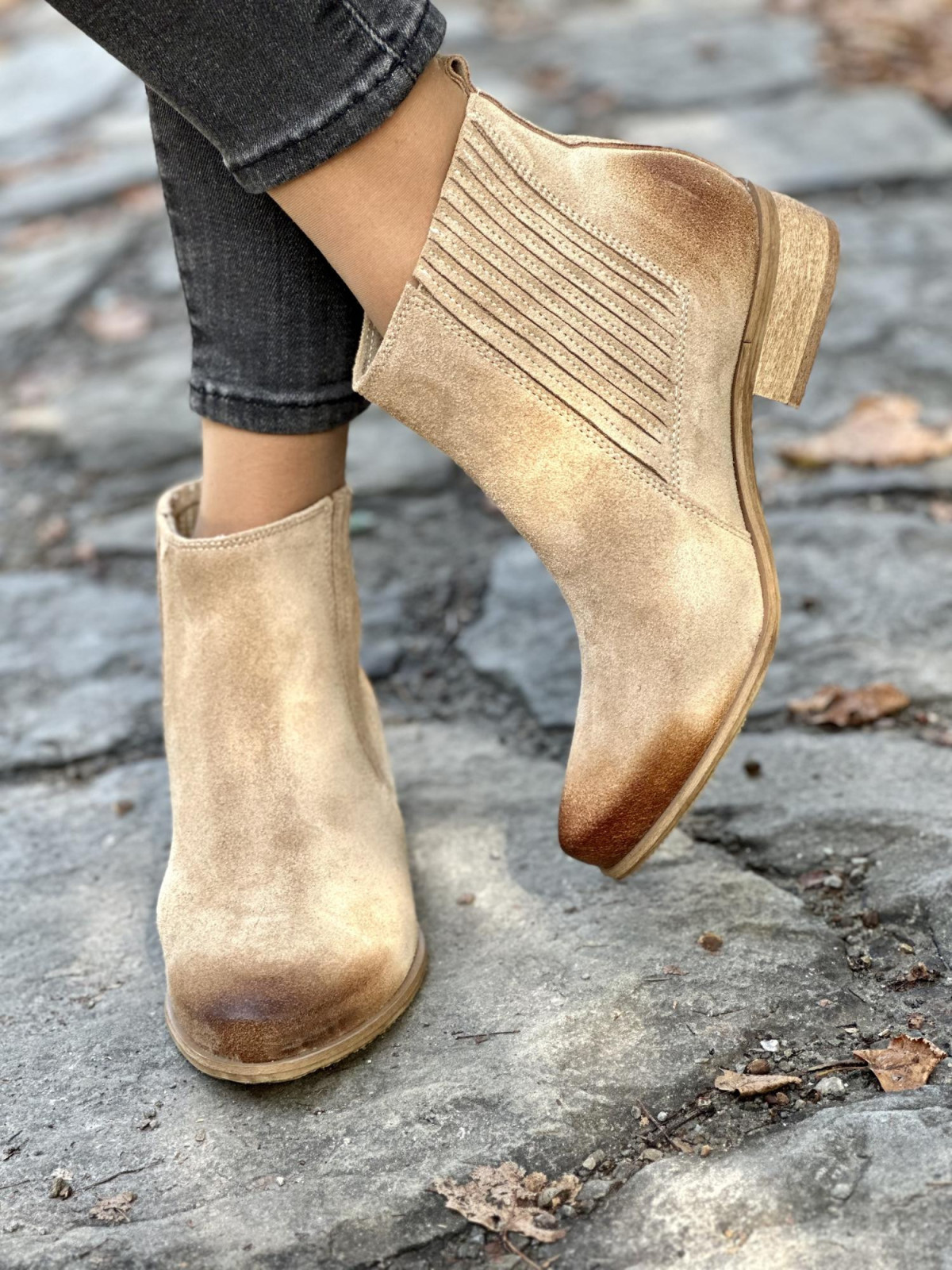 Stylowe kowbojki OLEKSY ze skóry Polskiej produkcji