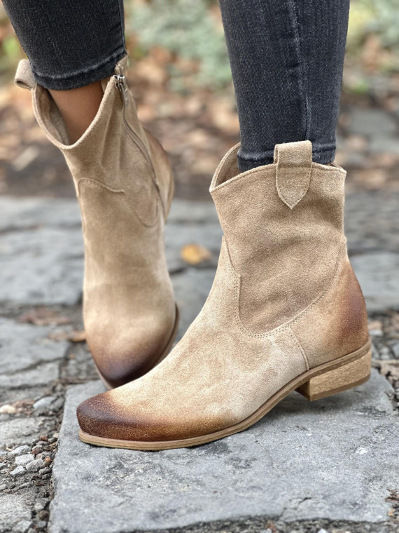 Botki skórzane OLEKSY Polskiej produkcji