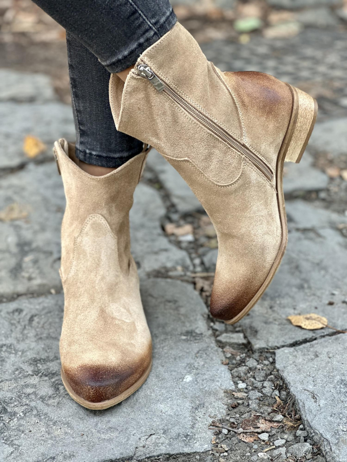 Botki skórzane OLEKSY Polskiej produkcji