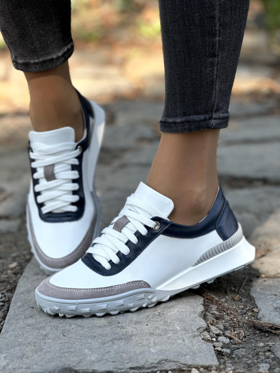 Sneakersy OLEKSY ze skóry Polskiej produkcji