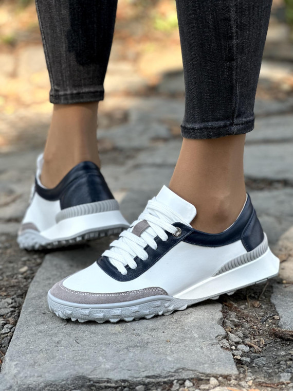 Sneakersy OLEKSY ze skóry Polskiej produkcji