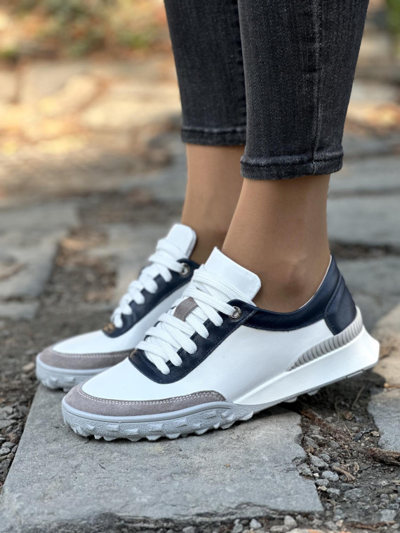 Sneakersy OLEKSY ze skóry Polskiej produkcji