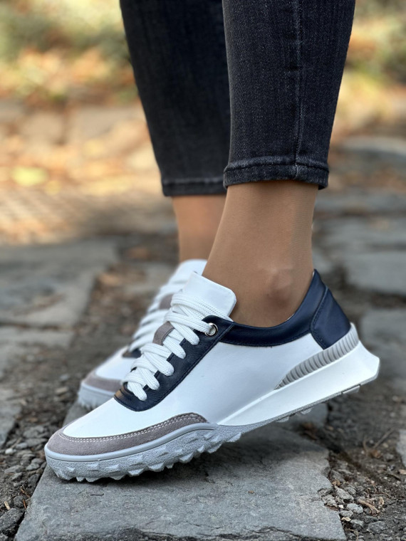 Sneakersy OLEKSY ze skóry Polskiej produkcji