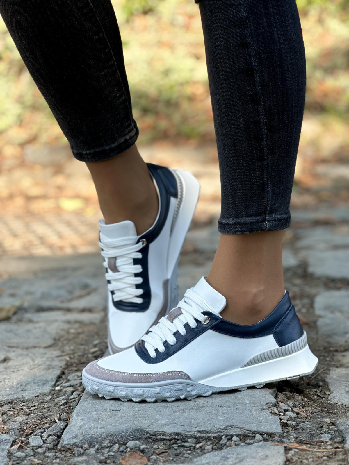 Sneakersy OLEKSY ze skóry Polskiej produkcji