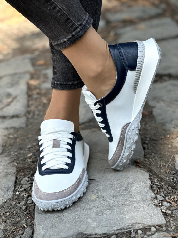 Sneakersy OLEKSY ze skóry Polskiej produkcji