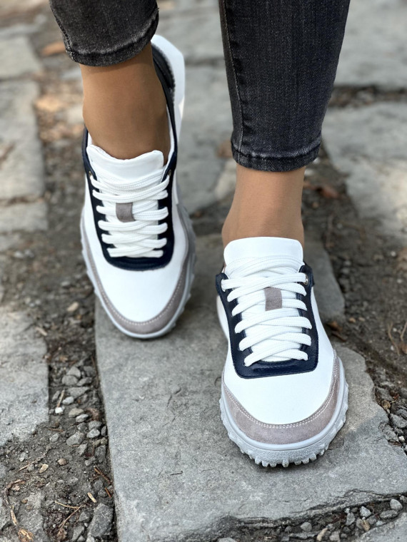 Sneakersy OLEKSY ze skóry Polskiej produkcji