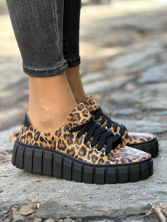 Trampki OLEKSY ze skóry naturalnej Polskiej produkcji