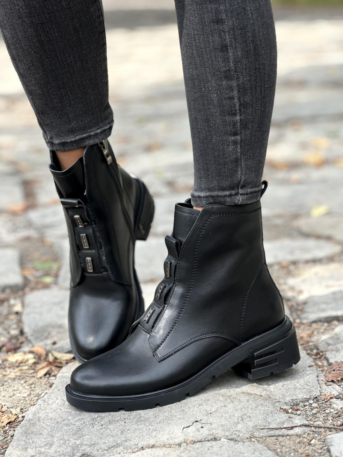 Eleganckie i nowoczesne botki ze skóry naturalnej