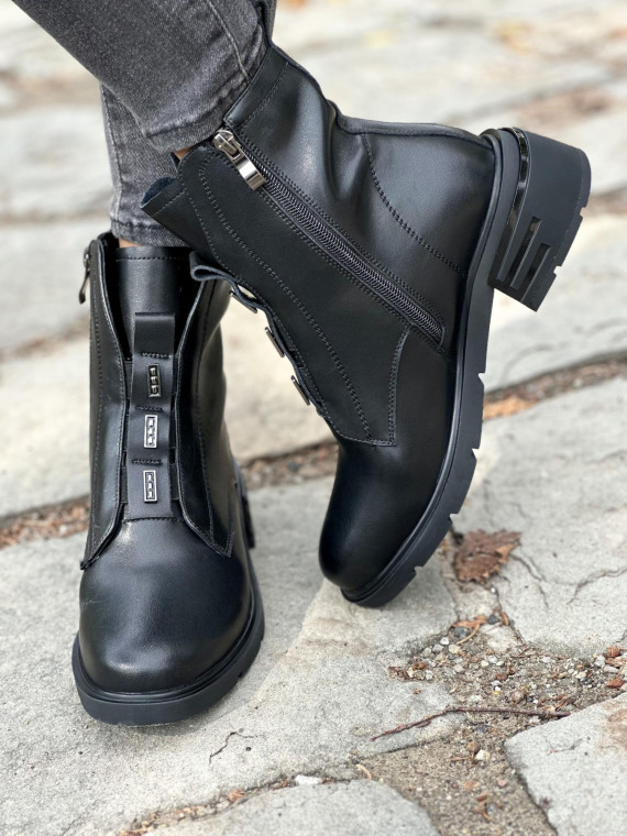 Eleganckie i nowoczesne botki ze skóry naturalnej