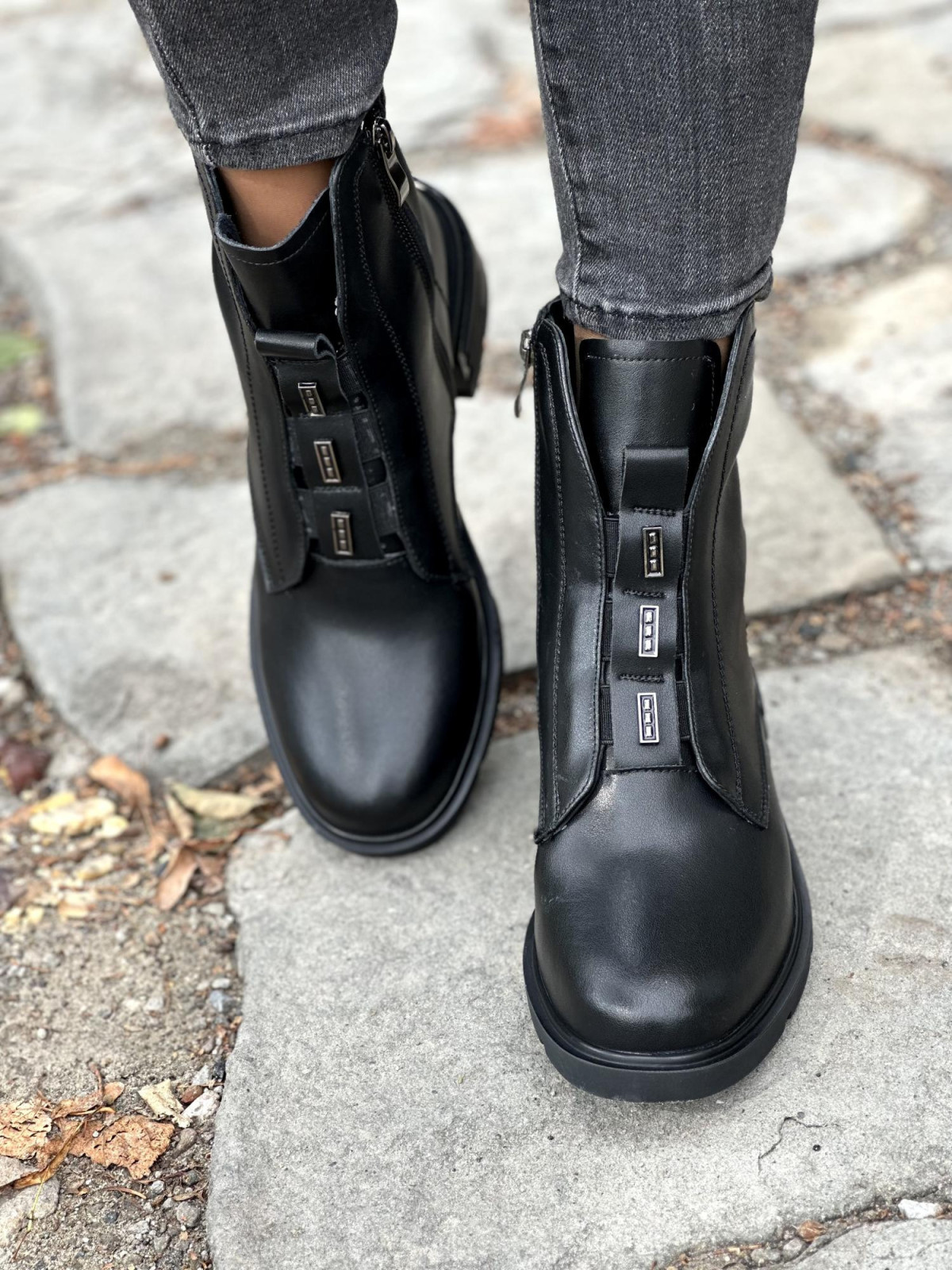 Eleganckie i nowoczesne botki ze skóry naturalnej