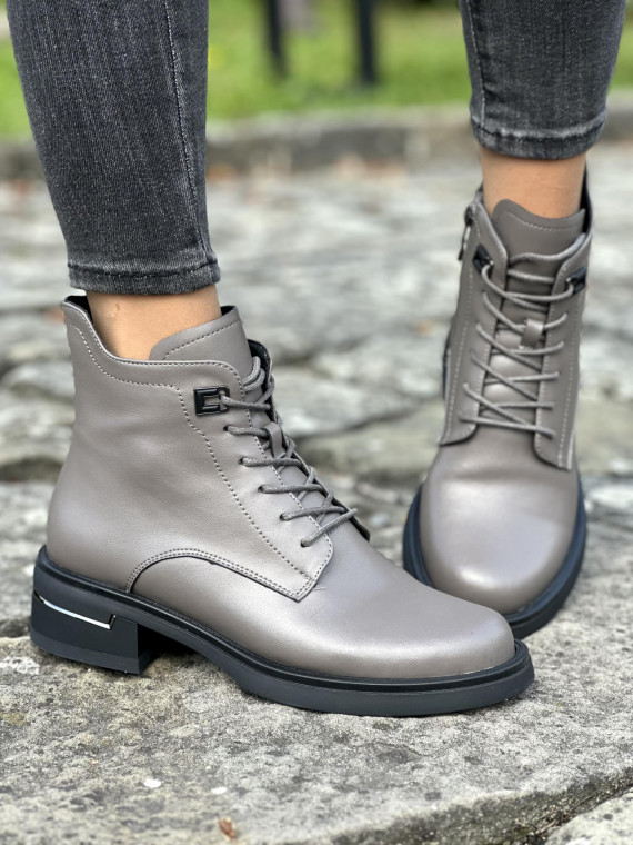 Eleganckie botki ze skóry naturalnej