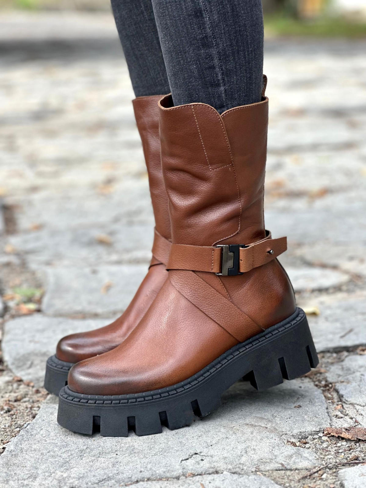 Trapery OLEKSY ze skóry naturalnej Polskiej produkcji