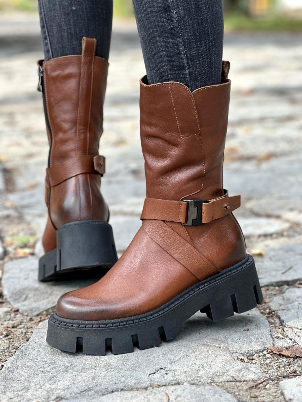 Trapery OLEKSY ze skóry naturalnej Polskiej produkcji