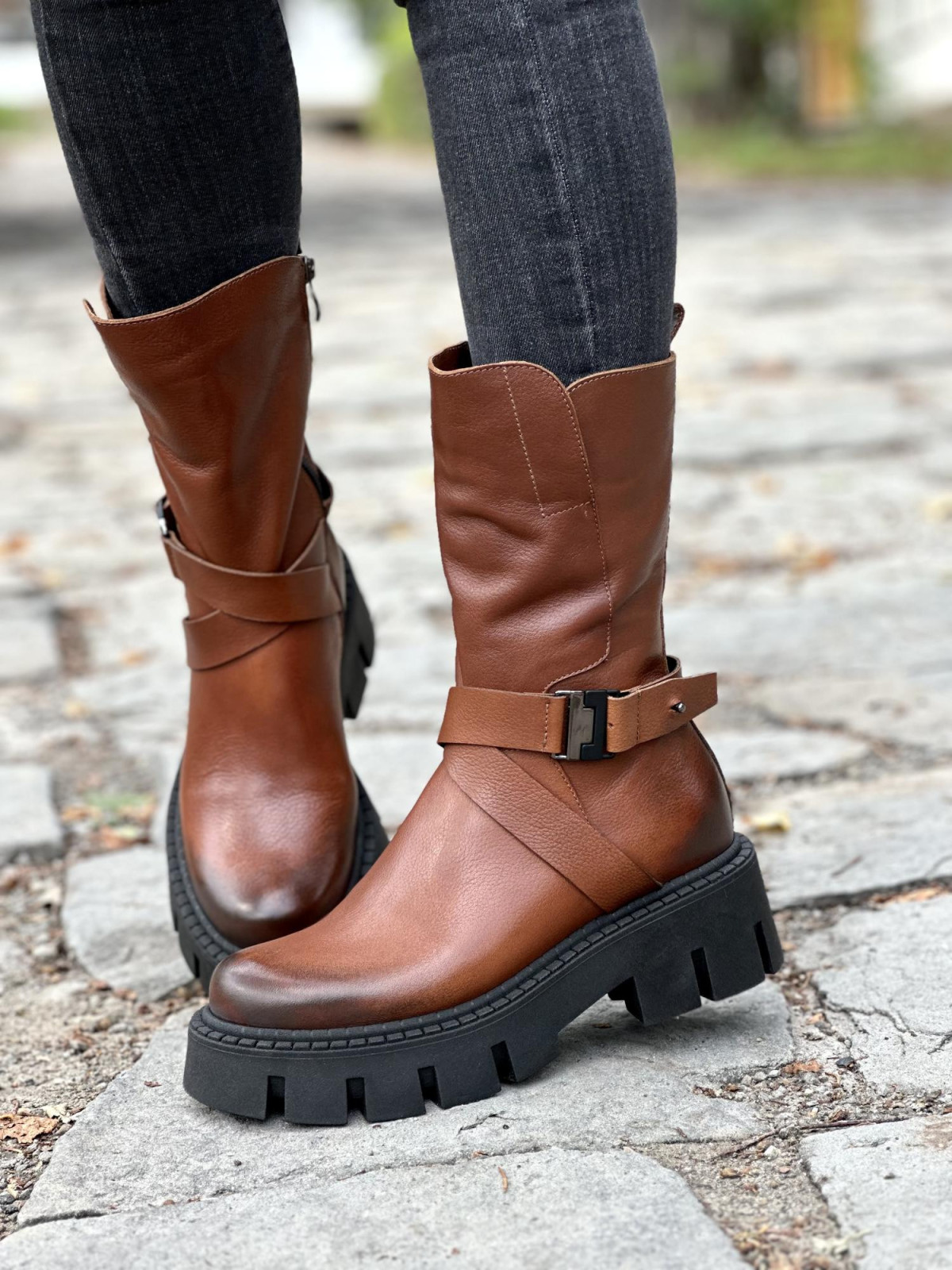 Trapery OLEKSY ze skóry naturalnej Polskiej produkcji