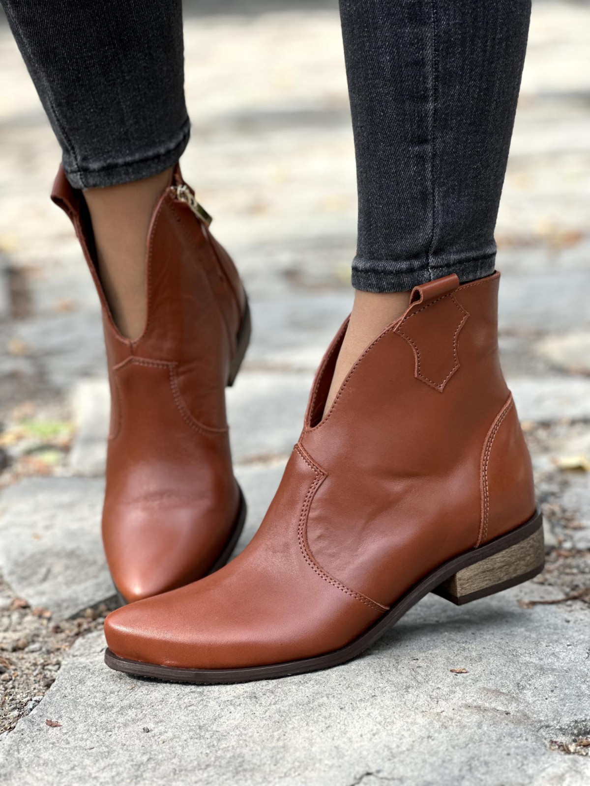 Kowbojki ze skóry OLEKSY Polskiej produkcji