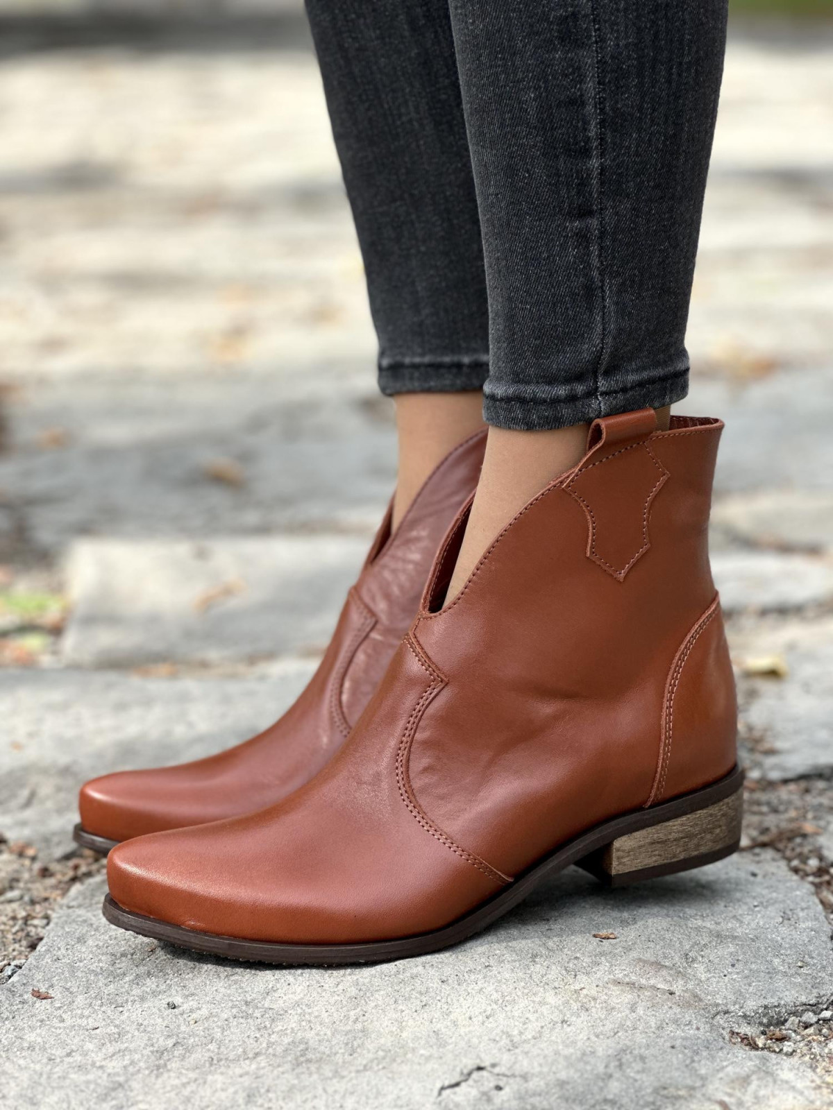 Kowbojki ze skóry OLEKSY Polskiej produkcji